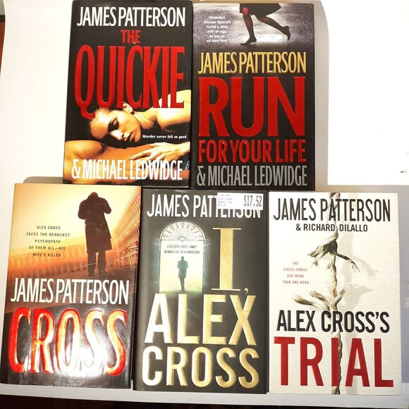 James Patterson Hardcover Thriller Book Set: Alex Crosss Trial Cross I Alex Cros - Picture 2 of 5